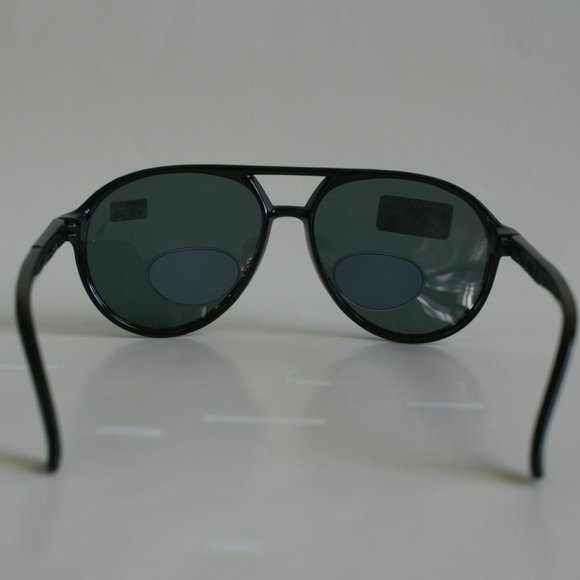 Vintage 90's Nylon Aviator Double Bridge Bi-Focal Polarized Sunglasses (S.Black) - Picture 4 of 5
